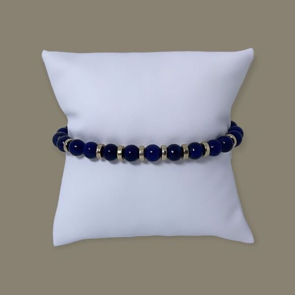 NWT Wool + Pepper Co. Virgo + Lapis Lazuli Bracelet - Zodiac x Gemstone - Picture 8 of 14